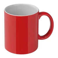Kép 1/3 - Kerámia kávés bögre, 300 ml, piros