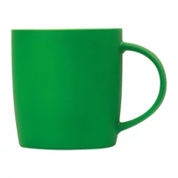 Kép 2/3 - Gumírozott kerámia bögre, 300 ml, zöld