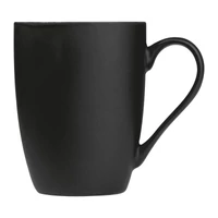 Kép 2/2 - Gumírozott kerámia bögre, 300 ml, fekete
