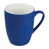 Kép 1/3 - Gumírozott kerámia bögre, 300 ml, kék