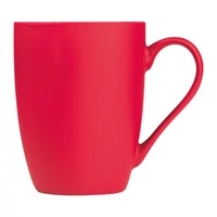 Kép 2/2 - Gumírozott kerámia bögre, 300 ml, piros