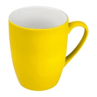Kép 1/2 - Gumírozott kerámia bögre, 300 ml, sárga