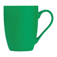 Kép 2/2 - Gumírozott kerámia bögre, 300 ml, zöld