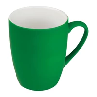 Kép 1/2 - Gumírozott kerámia bögre, 300 ml, zöld