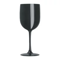 Kép 2/2 - Műanyag talpas pohár, 450 ml, fekete