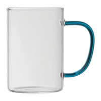 Kép 2/3 - Üvegbögre színes füllel, 250 ml, kék