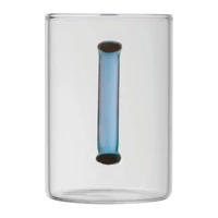Kép 3/3 - Üvegbögre színes füllel, 250 ml, kék