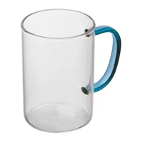 Kép 1/3 - Üvegbögre színes füllel, 250 ml, kék