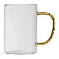 Kép 2/3 - Üvegbögre színes füllel, 250 ml, sárga