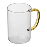 Kép 1/3 - Üvegbögre színes füllel, 250 ml, sárga