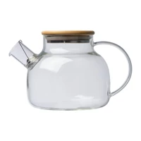 Kép 3/3 - Üveg kancsó bambusz tetővel, 1000 ml, áttetsző