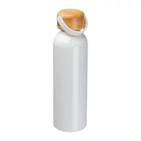 Kép 1/3 - Újrahasznosított alumínium kulacs, 600 ml, fehér