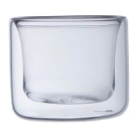 Kép 2/3 - Duplafalú üvegpohár 50ml, áttetsző