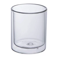 Kép 1/3 - Duplafalú üvegpohár 200ml, áttetsző