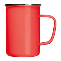 Kép 2/3 - Zománcozott bögre 550 ml, piros