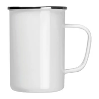 Kép 2/3 - Zománcozott bögre 550 ml, fehér