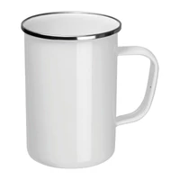 Kép 1/3 - Zománcozott bögre 550 ml, fehér