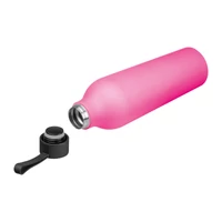 Kép 2/3 - Gumírozott ivópalack, 750 ml, rózsaszín