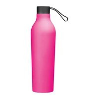 Kép 3/3 - Gumírozott ivópalack, 750 ml, rózsaszín