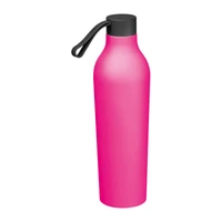 Kép 1/3 - Gumírozott ivópalack, 750 ml, rózsaszín