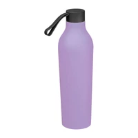 Kép 1/3 - Gumírozott ivópalack, 750 ml, lila