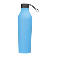 Kép 3/3 - Gumírozott ivópalack, 750 ml, világos kék