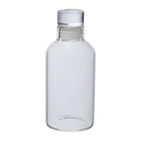 Kép 1/3 - Üveg ivópalack, 300 ml, áttetsző