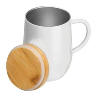 Kép 2/3 - Duplafalú termoszbögre, 300 ml, fehér