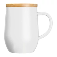 Kép 3/3 - Duplafalú termoszbögre, 300 ml, fehér