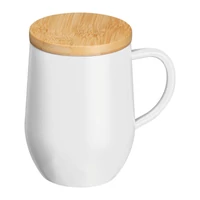 Kép 1/3 - Duplafalú termoszbögre, 300 ml, fehér