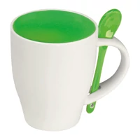 Kép 1/3 - Kerámia bögre szett, 250 ml, zöld