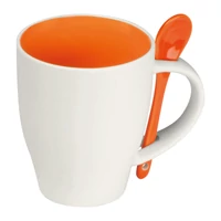 Kép 1/3 - Kerámia bögre szett, 250 ml, narancssárga