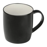 Kép 1/2 - Kerámia bögre, színes külsővel, 300 ml, fekete