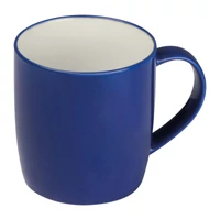 Kép 1/3 - Kerámia bögre, színes külsővel, 300 ml, kék