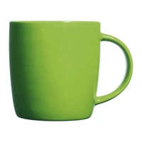Kép 2/2 - Kerámia bögre, színes külsővel, 300 ml, világos zöld