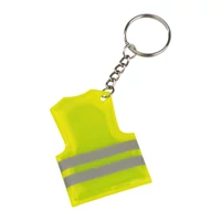 Kép 1/3 - Fényvisszaverő mellény formájú kulcstartó, sárga