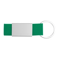 Kép 3/3 - Kulcstartó textil szalaggal, zöld