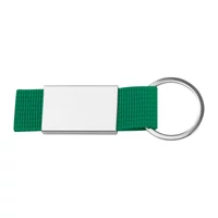 Kép 1/3 - Kulcstartó textil szalaggal, zöld