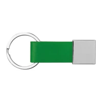 Kép 2/3 - Kulcstartó műbőr szalaggal, zöld