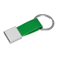 Kép 1/3 - Kulcstartó műbőr szalaggal, zöld