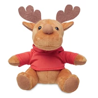 Kép 1/7 - Rudolph Plüss rénszarvas kapucnival, piros
