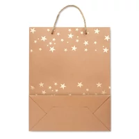 Kép 2/7 - Sparkle Ünnepi kraftpapír ajándéktasak, arany