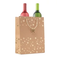 Kép 3/7 - Sparkle Ünnepi kraftpapír ajándéktasak, arany