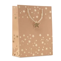 Kép 5/7 - Sparkle Ünnepi kraftpapír ajándéktasak, arany