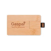 Kép 4/5 - Creditcard plus Pendrive USB házzal,  16GB, fa