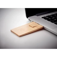 Kép 1/5 - Creditcard plus Pendrive USB házzal,  16GB, fa