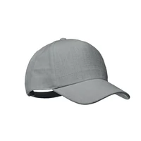 Kép 1/5 - Kenderszövet baseball sapka, szürke