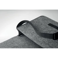 Kép 7/7 - RPET filc laptop táska, szürke