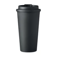 Kép 2/6 - Duplafalú pohár 475 ml, fekete