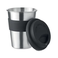 Kép 2/6 - Rozsdamentes acél pohár 350ml, fekete